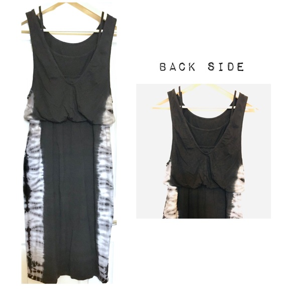 🆕 Splendid Jersey Midi Dress with Double Top Layer. - Picture 5 of 9